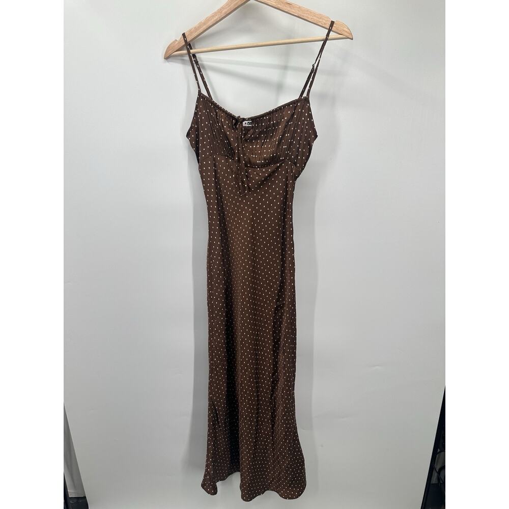 Ciao Lucia Brown Leo Dress Size XS with Minor Fabric Pull - Picture 3 of 12